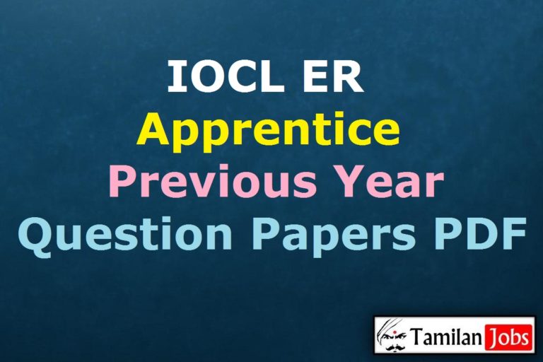 IOCL ER Apprentice Previous Year Question Papers PDF