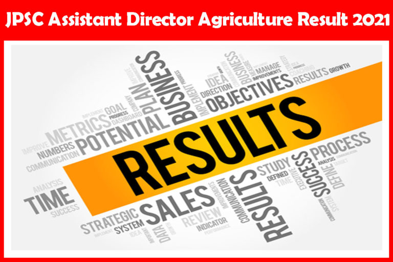 JPSC Assistant Director Agriculture Result 2021