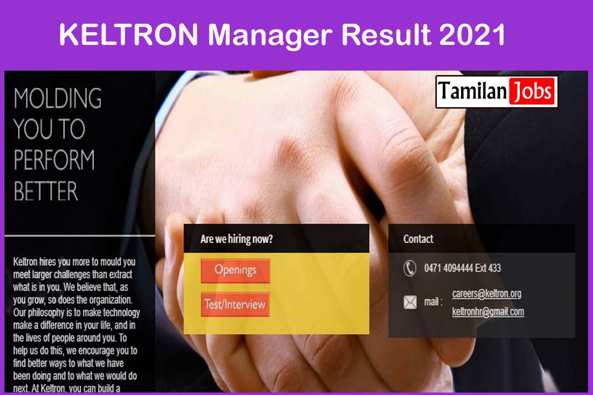 KELTRON Manager Result 2021
