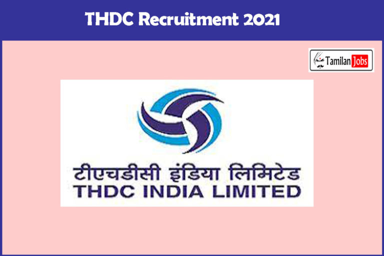 THDC Recruitment 2021