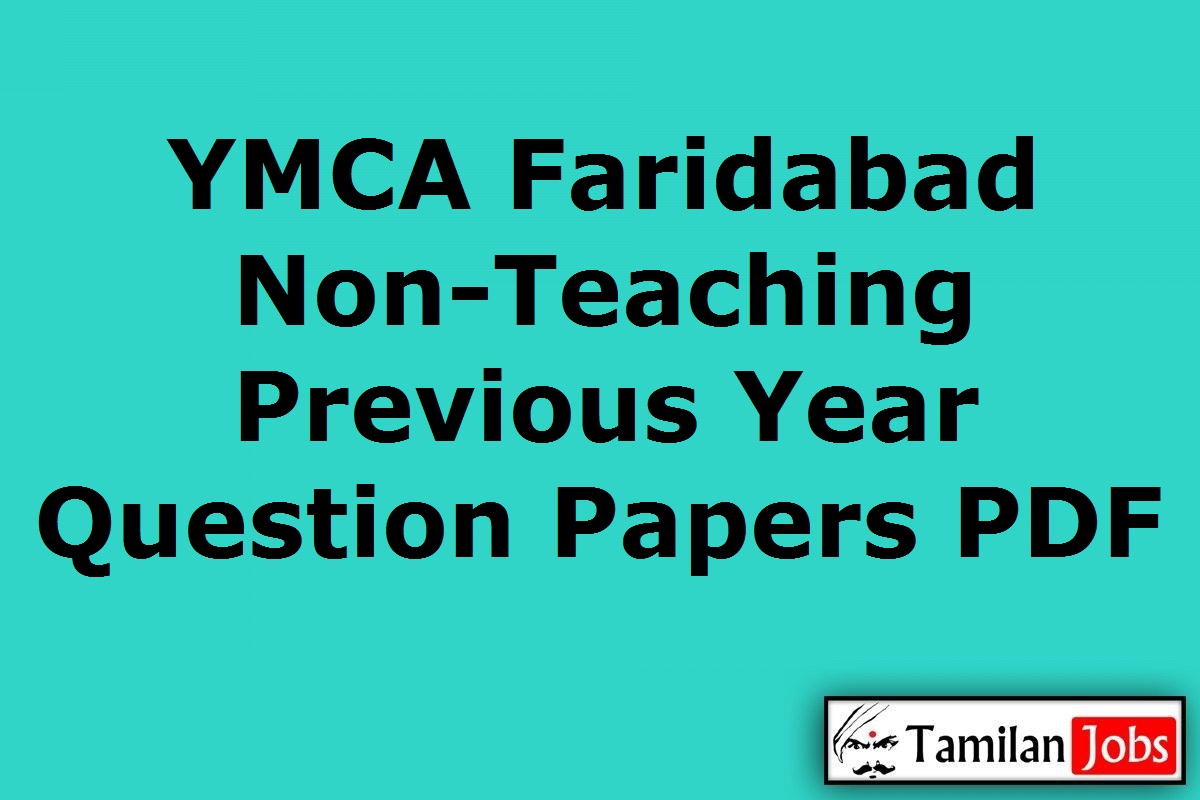 Ymca Faridabad Non-Teaching Previous Year Question Papers Pdf