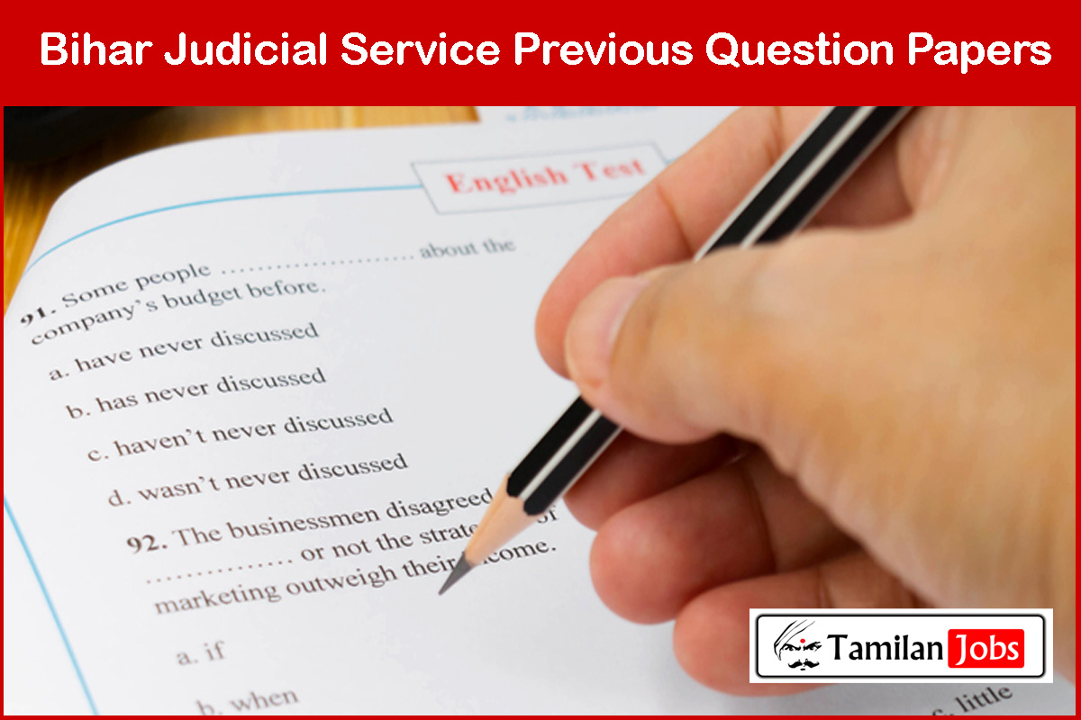 Bihar Judicial Service Previous Question Papers 