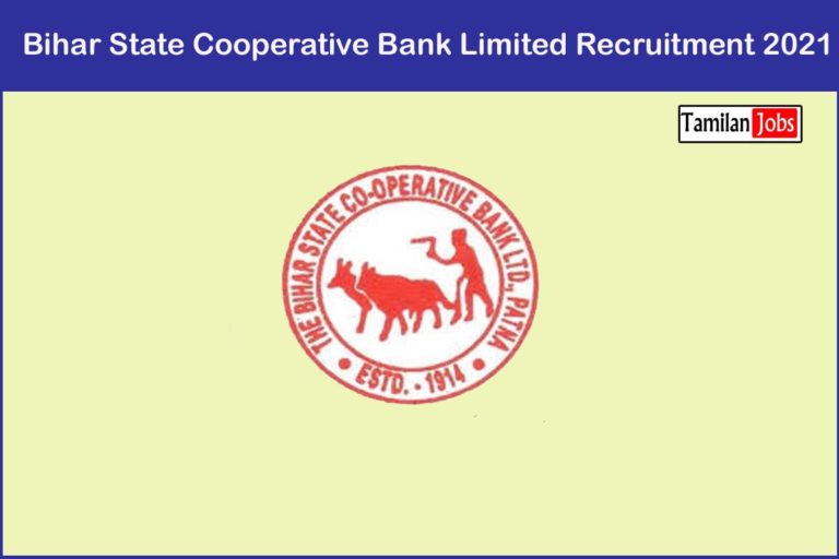 Bihar State Cooperative Bank Limited Recruitment 2021