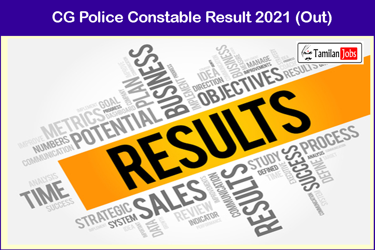 CG Police Constable Result 2021 (Out)