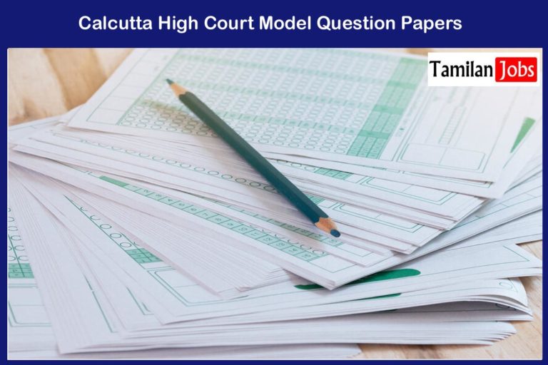 Calcutta High Court Model Question Papers