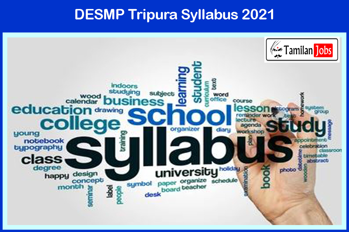 DESMP Tripura Syllabus 2021