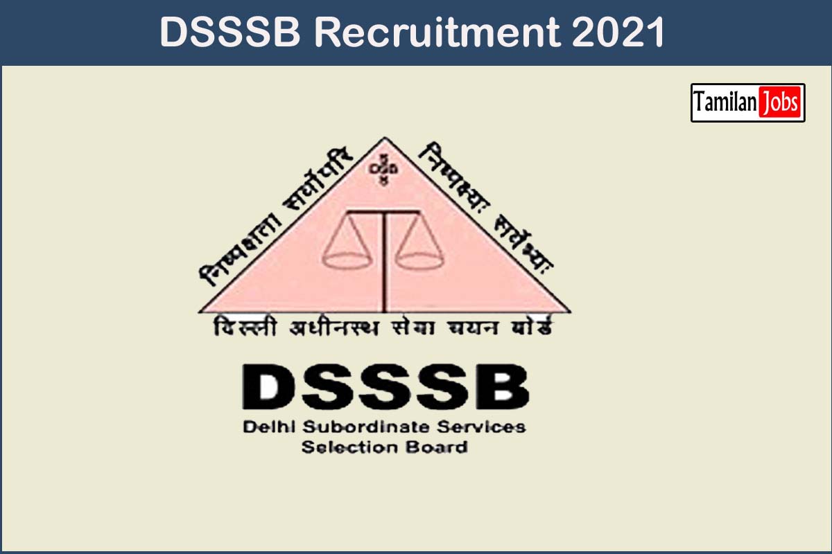 DSSSB Recruitment 2021