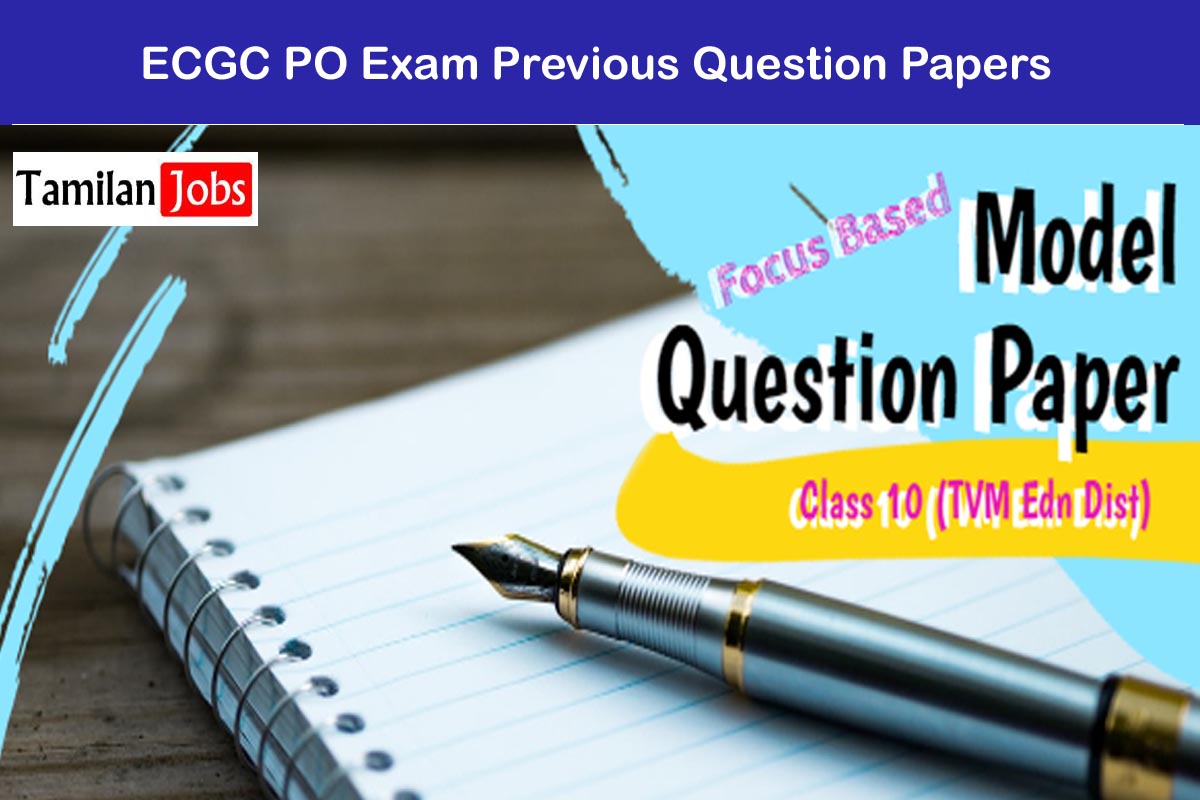 ECGC PO Exam Previous Question Papers
