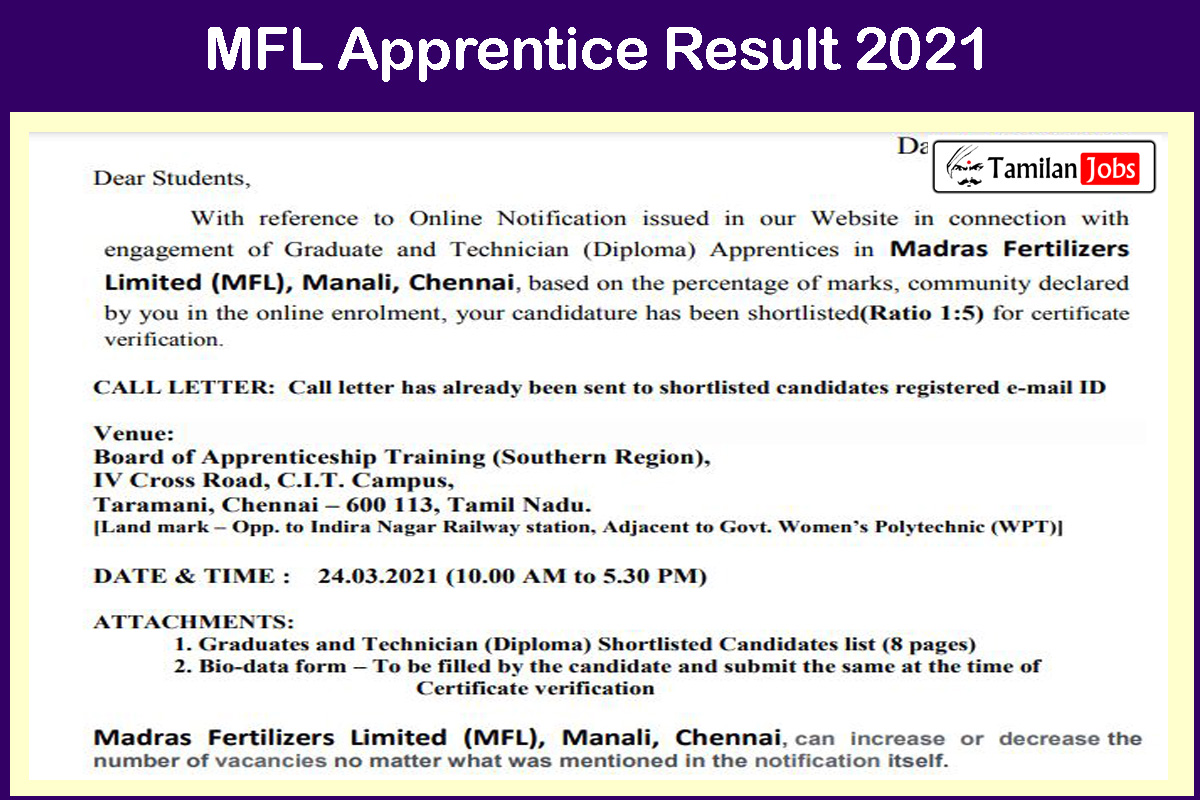 Mfl Apprentice Result 2021