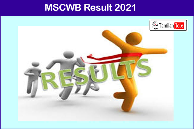 MSCWB Result 2021