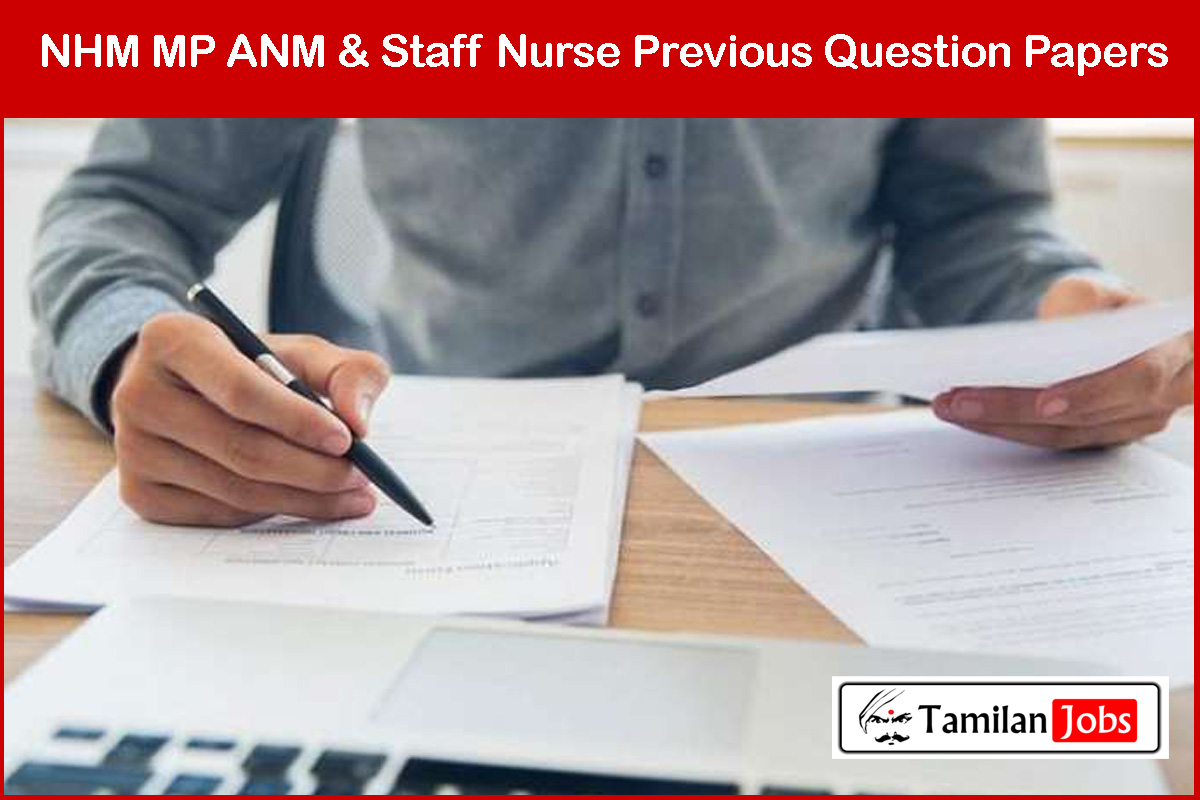 NHM MP ANM & Staff Nurse Previous Question Papers
