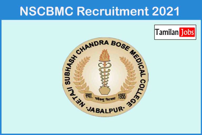 NSCBMC Recruitment 2021