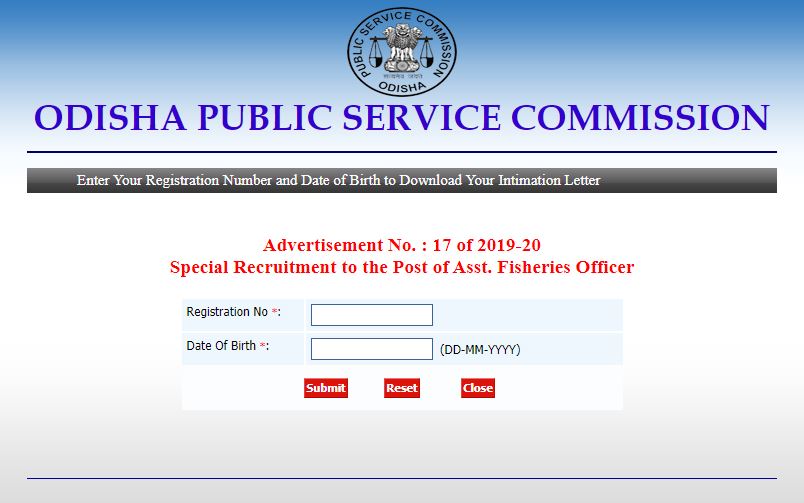 Opsc Afo Dv Admit Card 2021