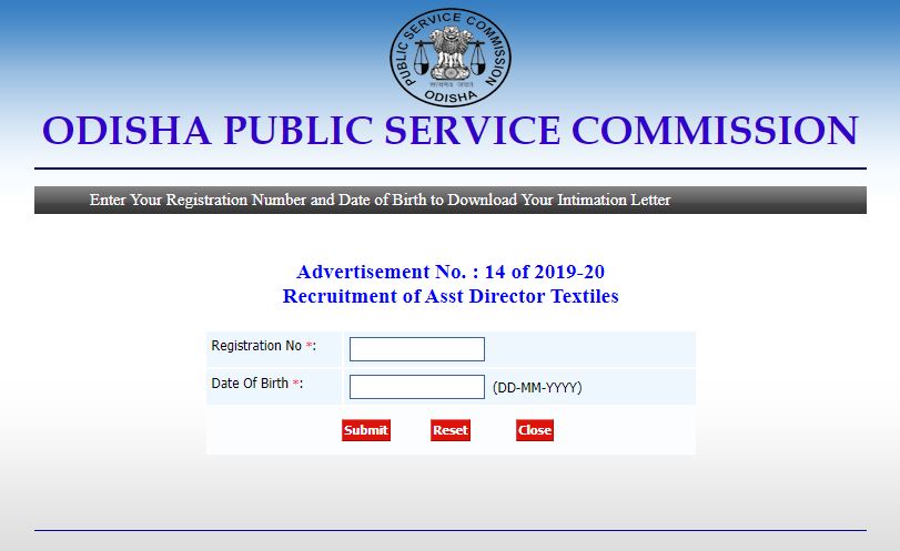 OPSC Assistant Director DV Admit Card 2021