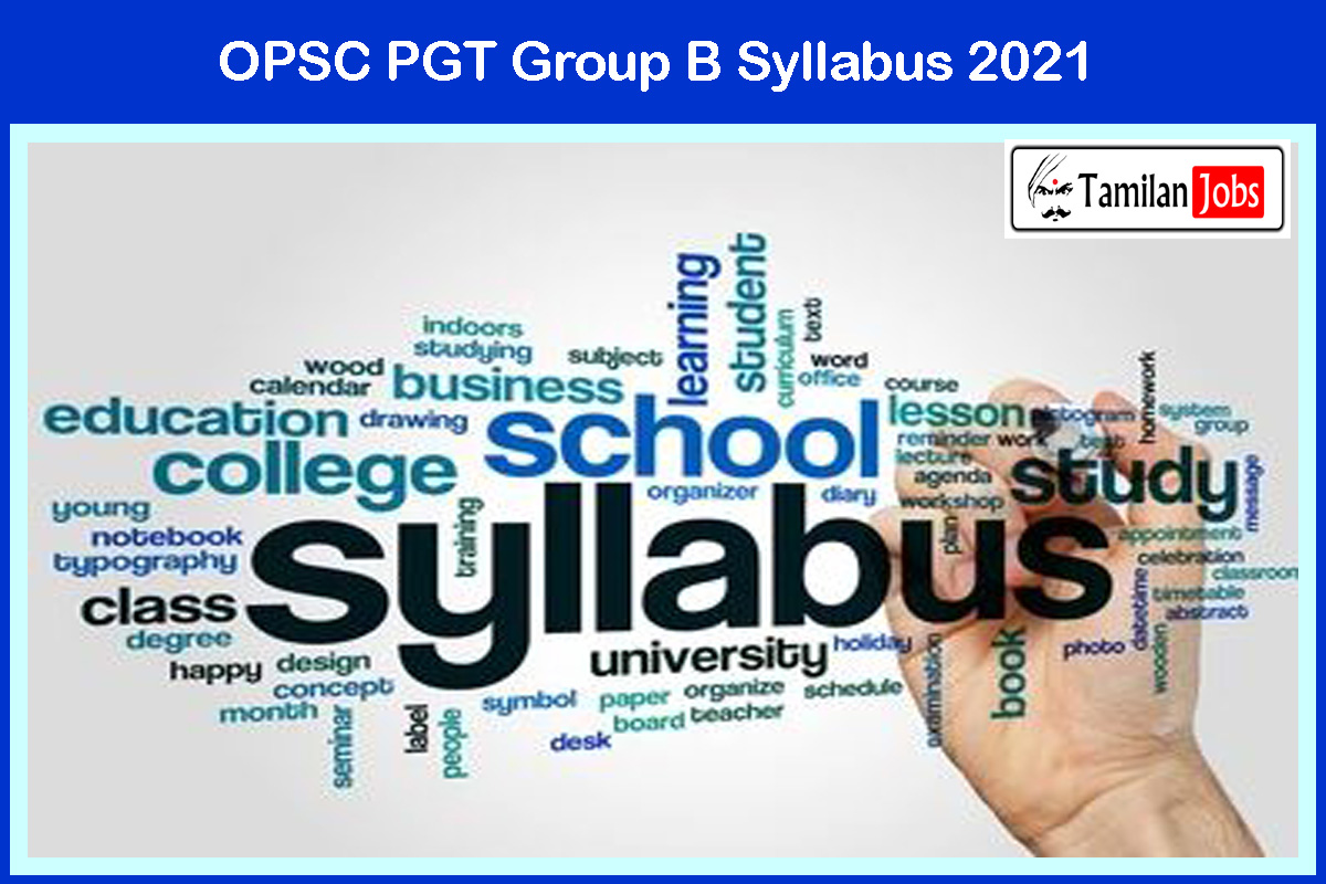 Opsc Pgt Syllabus 2021