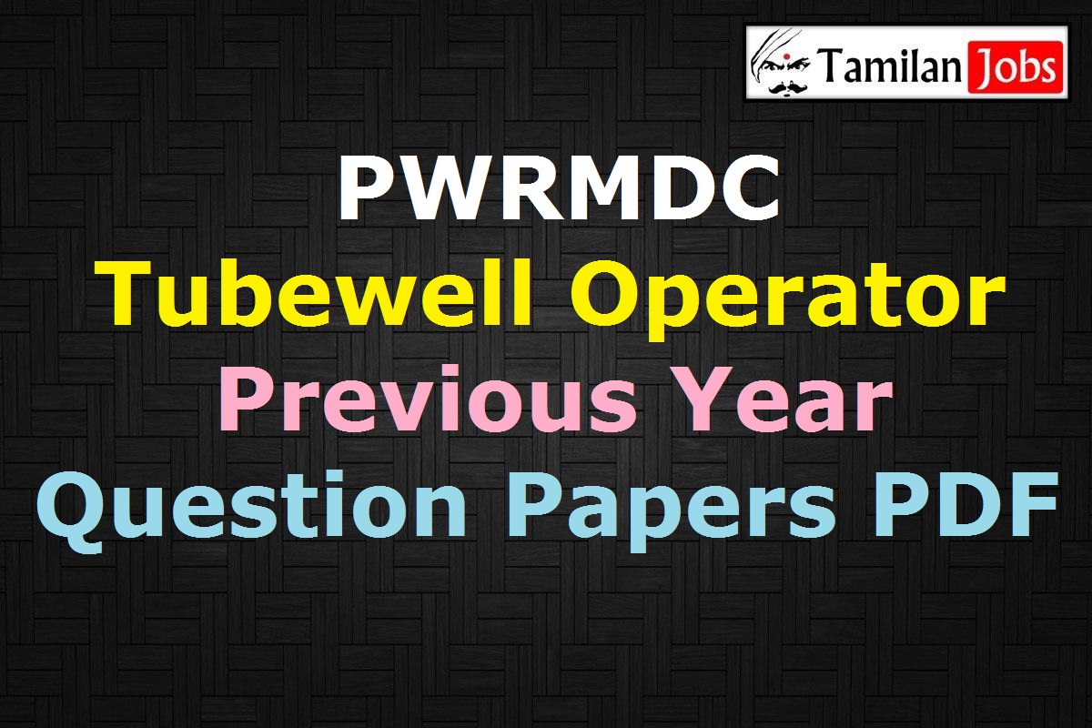 Pwrmdc Previous Question Papers Pdf