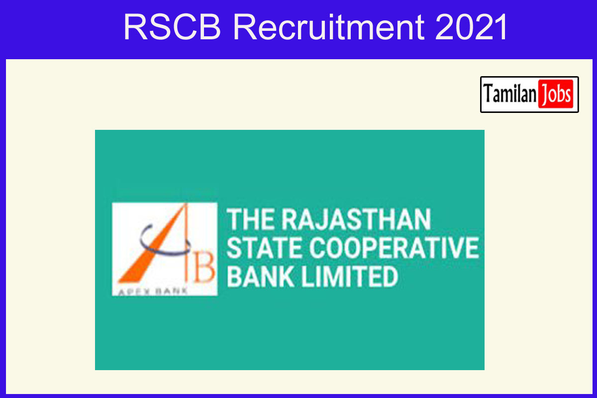 Rscb Recruitment 2021