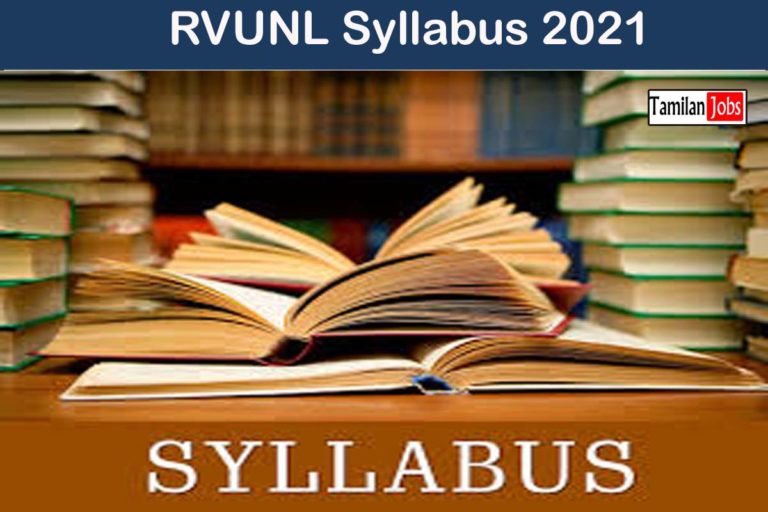 RVUNL Syllabus 2021