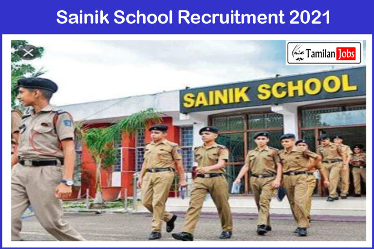 Sainik School Recruitment 2021