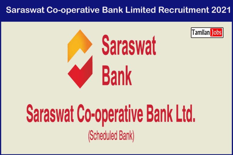 Saraswat Co-operative Bank Limited Recruitment 2021