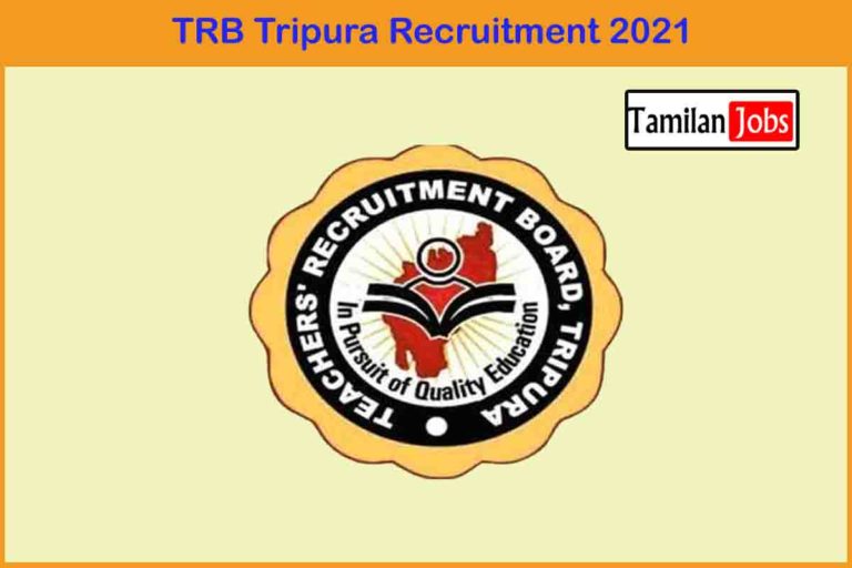 TRB Tripura Recruitment 2021