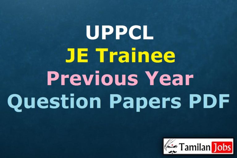 UPPCL Junior Engineer Trainee Previous Question Papers PDF
