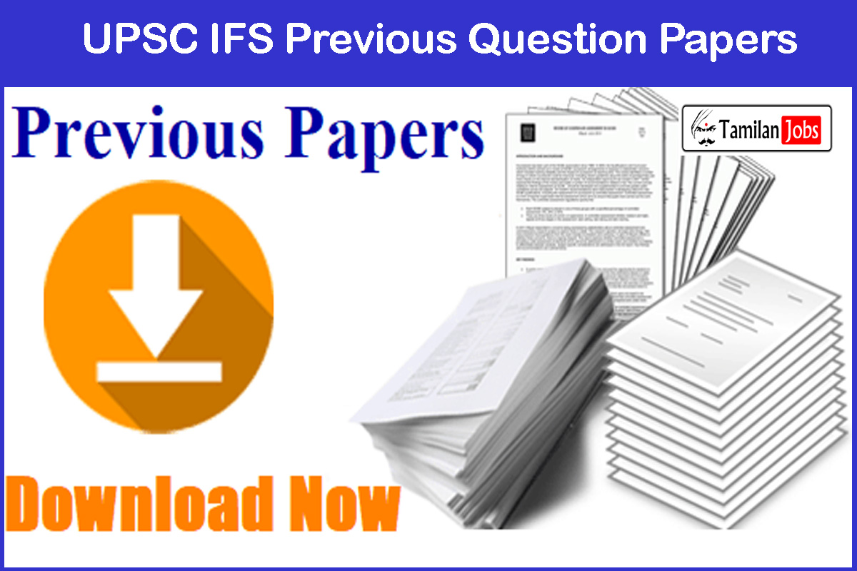 UPSC IFS Previous Question Papers
