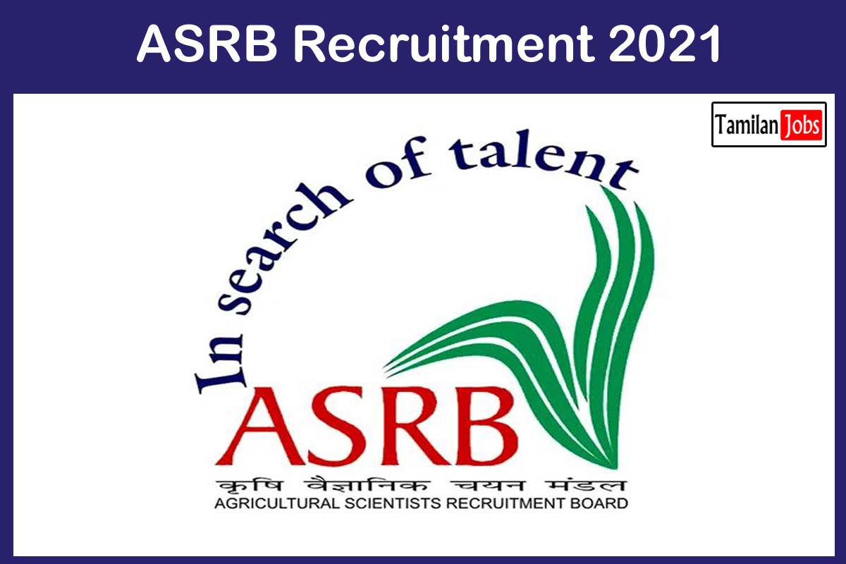 Asrb Recruitment 2021