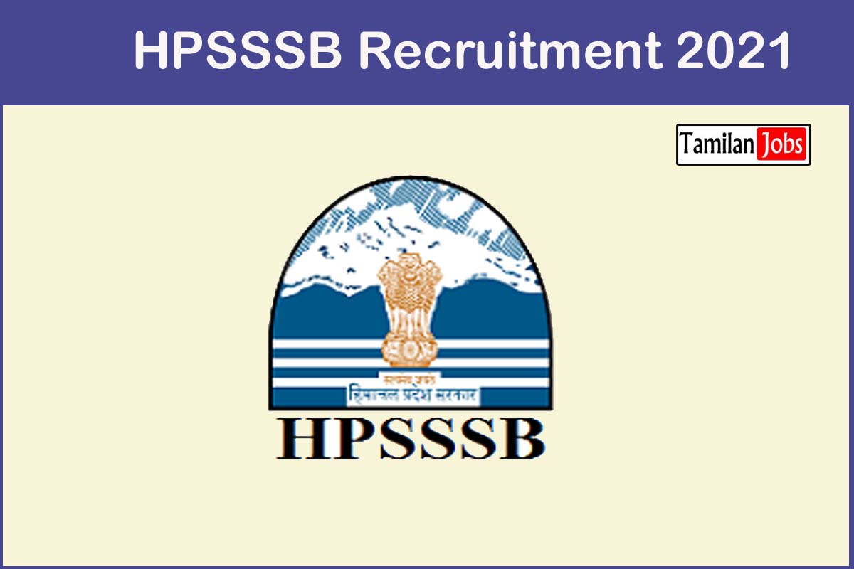 HPSSSB Recruitment 2021