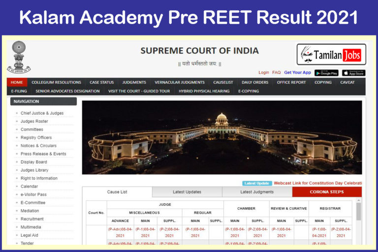 Kalam Academy Pre REET Result 2021