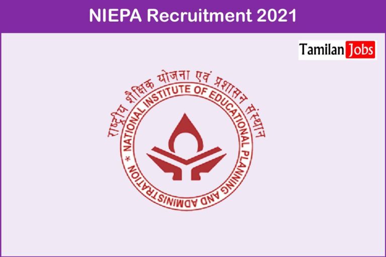 NIEPA Recruitment 2021