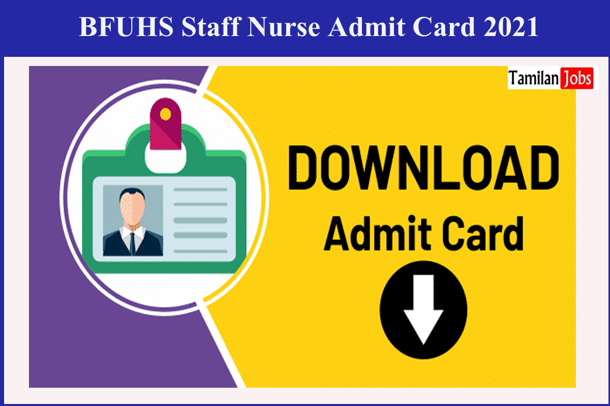BFUHS Staff Nurse Admit Card 2021