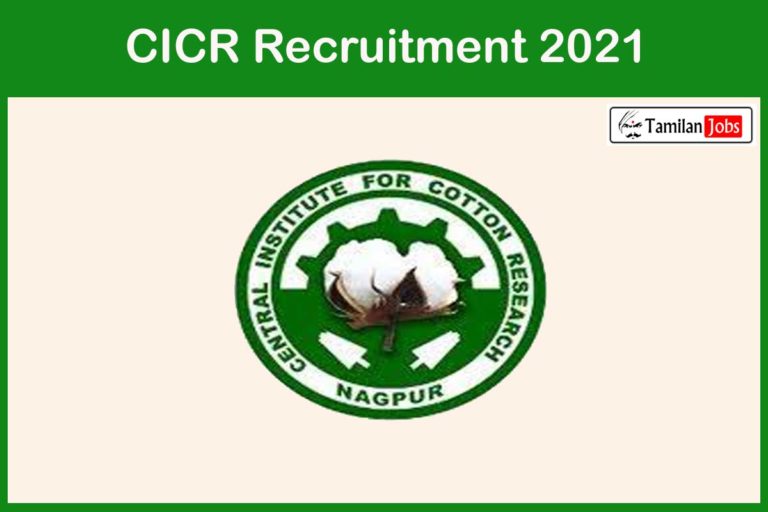 CICR Recruitment 2021