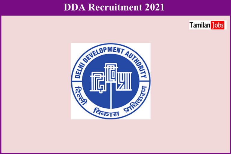 DDA Recruitment 2021