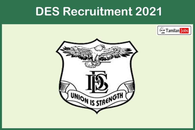 DES Recruitment 2021