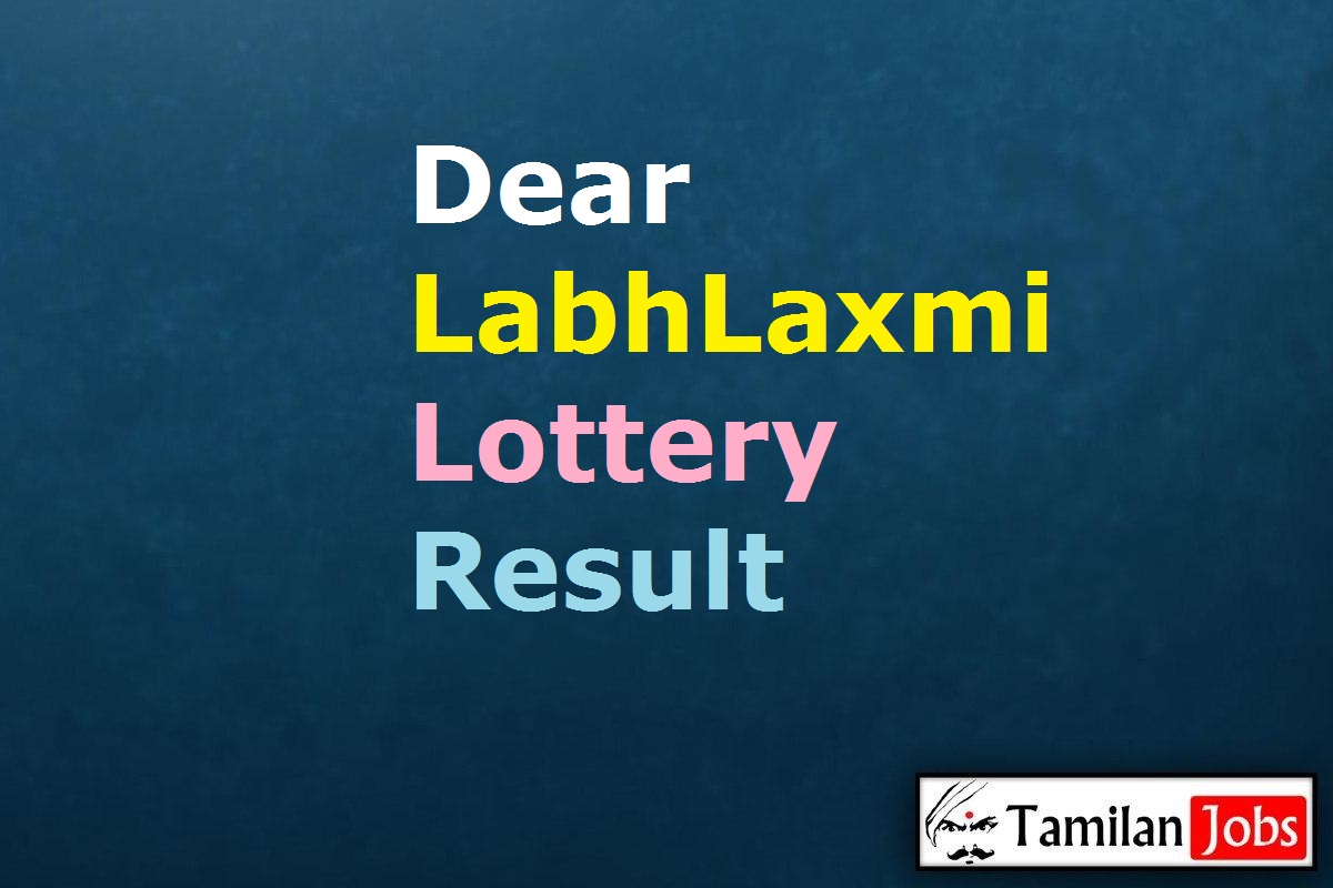 Dear Labhlaxmi Lottery Result Today