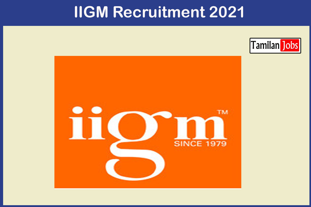 IIGM Recruitment 2021