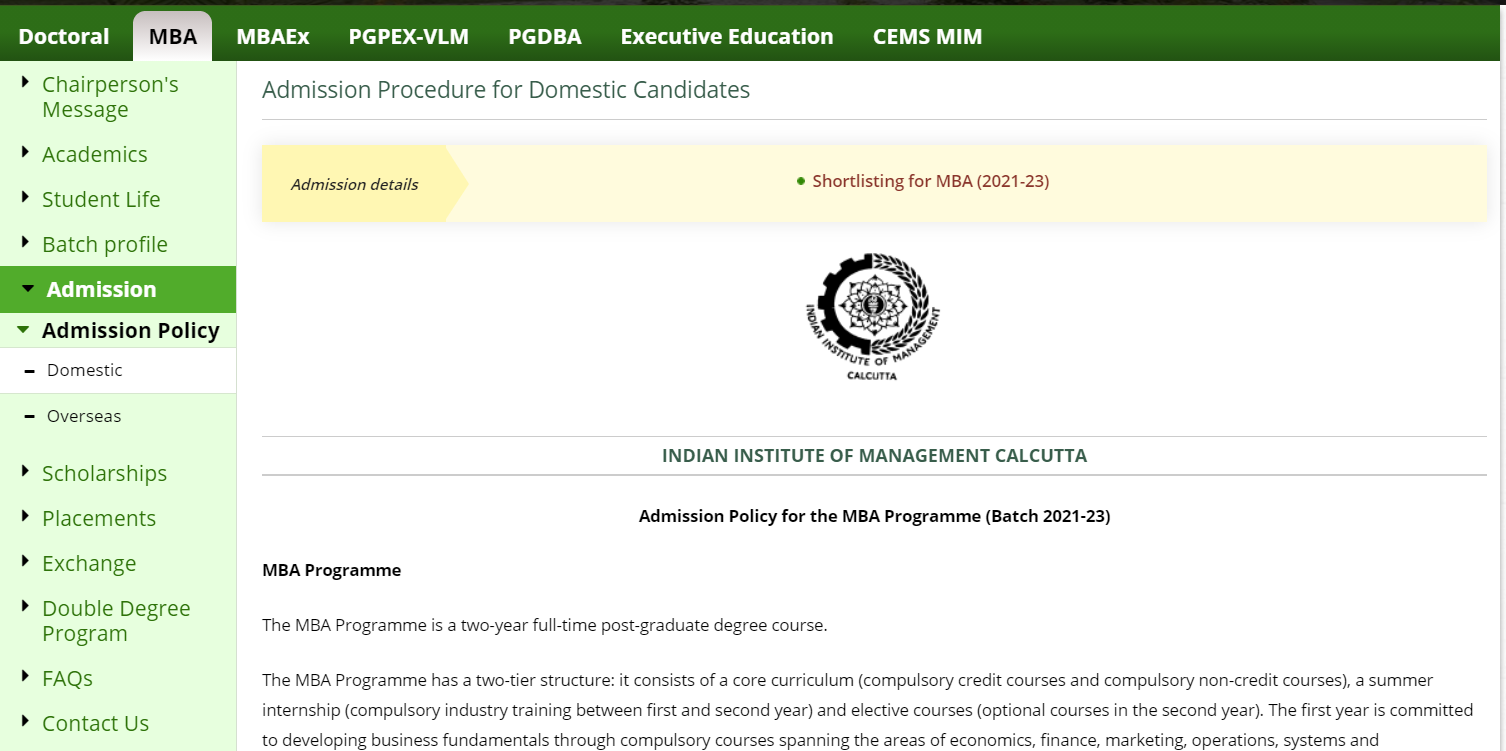 Iim Mba Results 2021