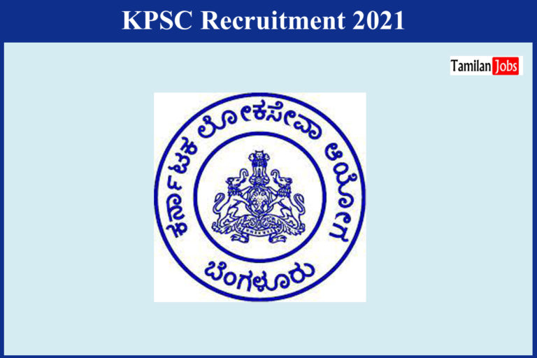 KPSC Recruitment 2021 Out – Apply Online 160+ Inspector and other Jobs
