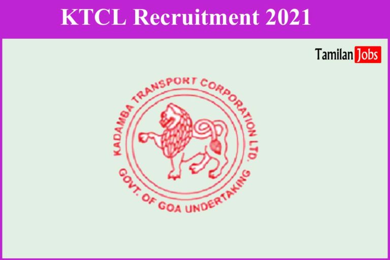KTCL Recruitment 2021
