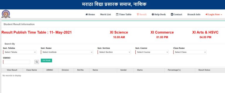 MVPERP 11th Result 2021