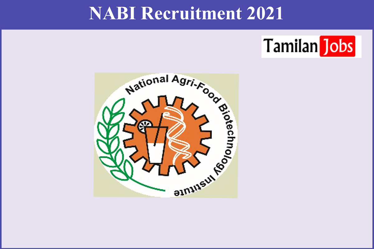 NABI Recruitment 2021