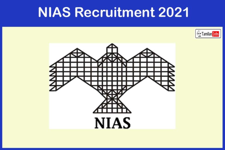 NIAS Recruitment 2021