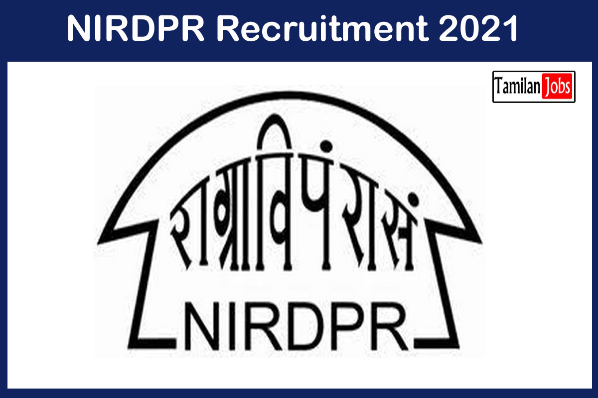Nirdpr Recruitment 2021 Out - Apply Online 22 Research Associate Jobs
