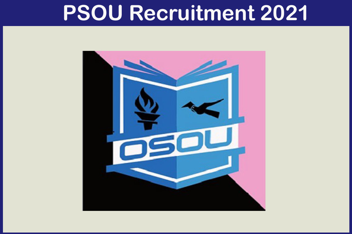 PSOU Recruitment 2021 - Tamilan Jobs PSOU Recruitment 2021