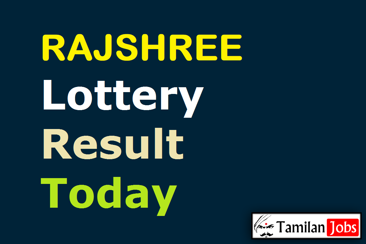 Rajshree Lottery Result Today