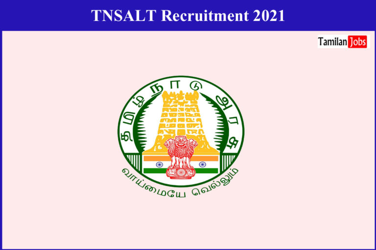 TNSALT Recruitment 2021 Out – Apply Chief Finance Officer (CFO) Jobs