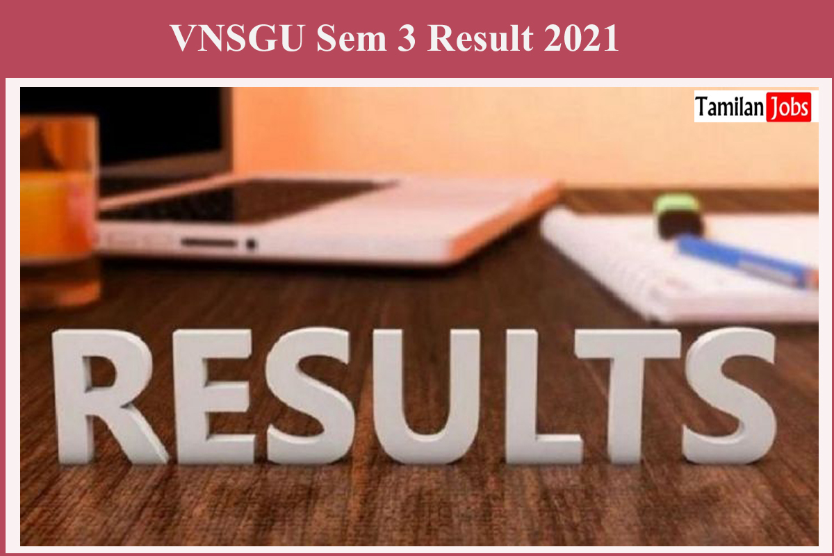 VNSGU Sem 3 Result 2021