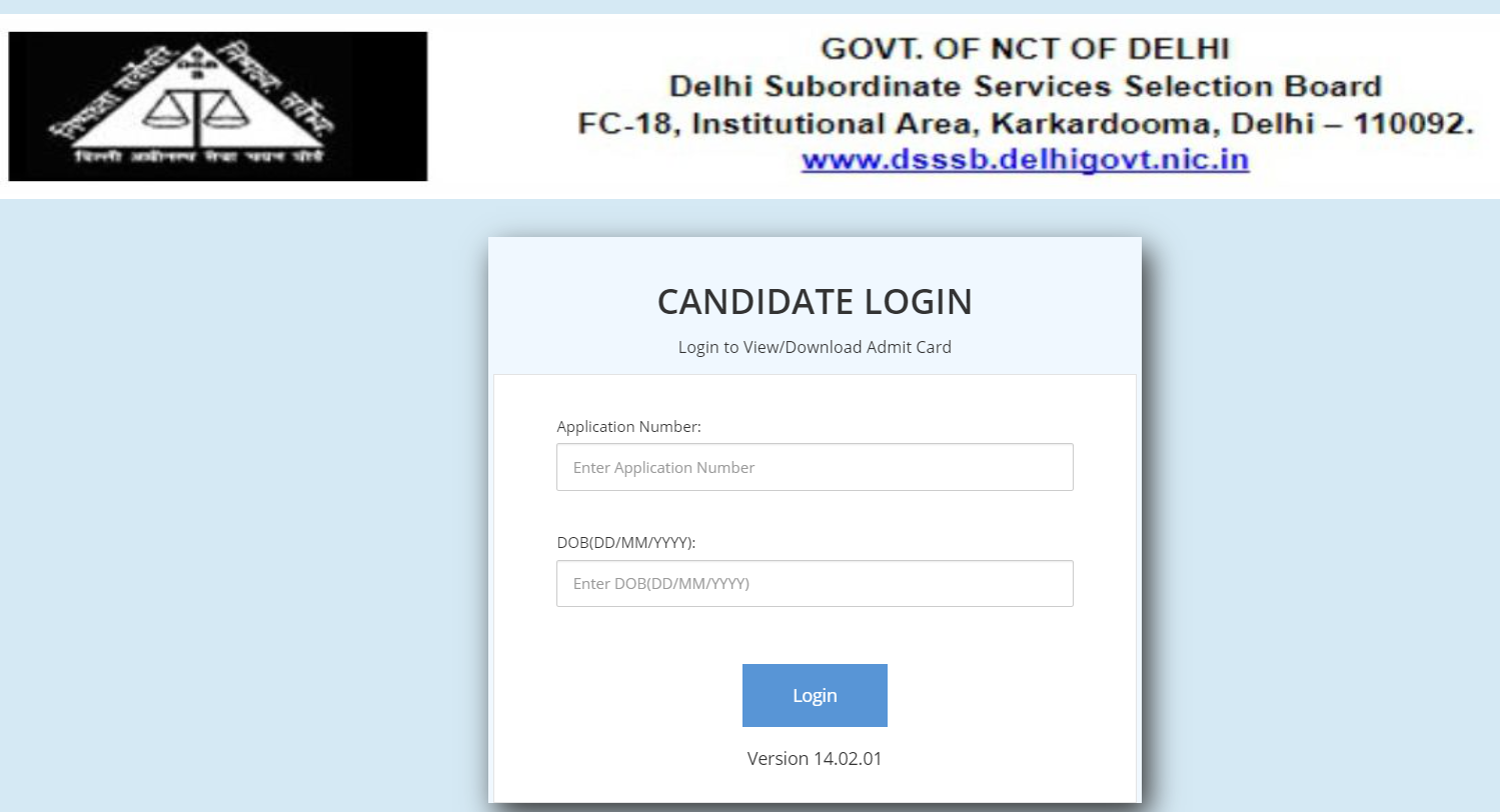 Dsssb Pgt Admit Card 2021