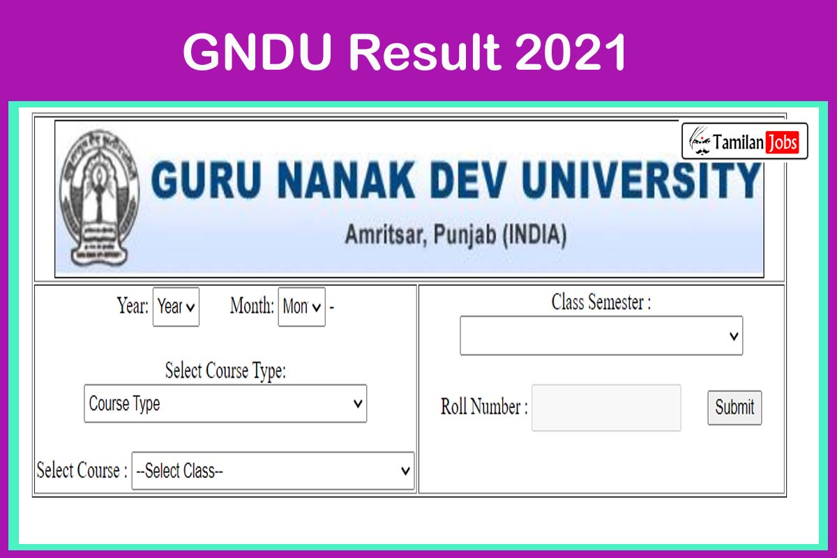 GNDU Result 2021